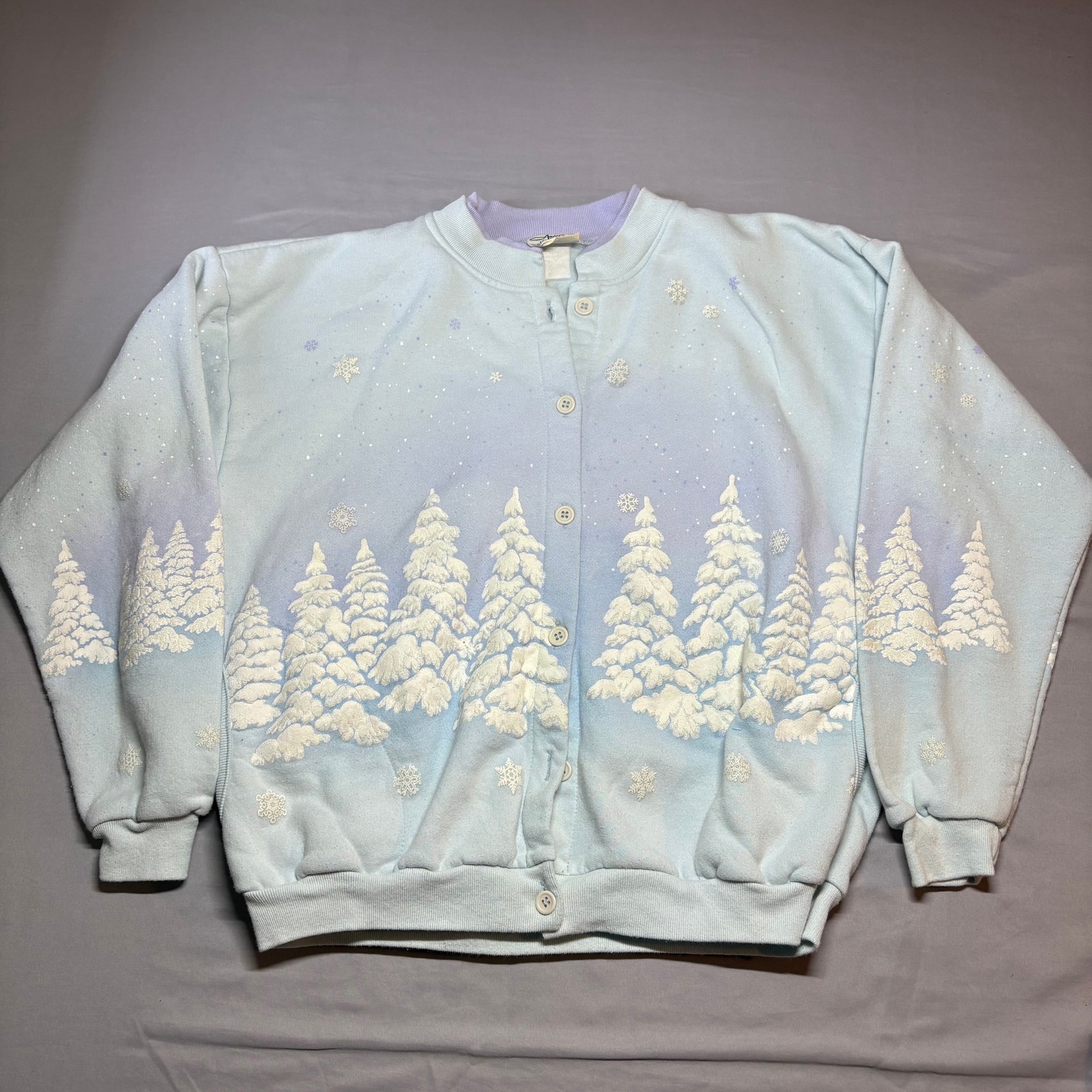 Vintage Artisans Winter Snowflakes Sweater